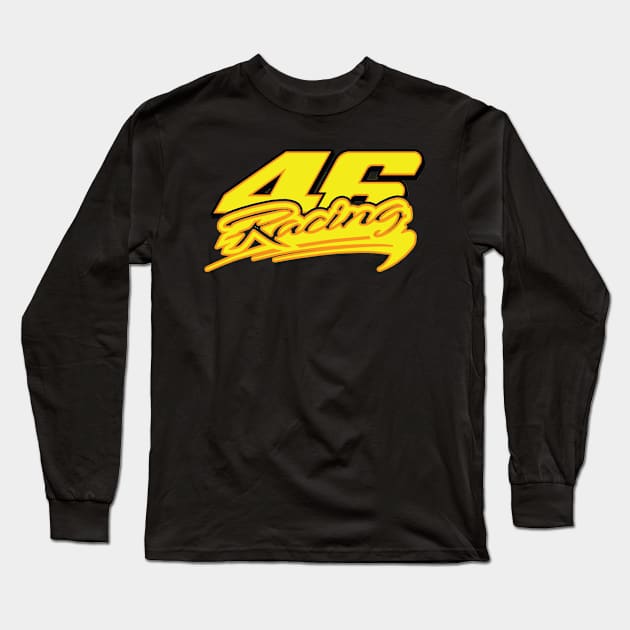 Motorcycle 46Racing design Long Sleeve T-Shirt by lakshitha99